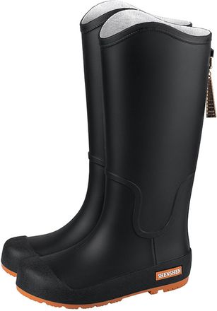 Generic Unisex Wellingtons Boots Knee Ladies Wellie Rubber Chemical Resistant PVC Anti-Skid Slip On Shoe Comfortable Rain Shoes Waterproof Snow Boot for Autum