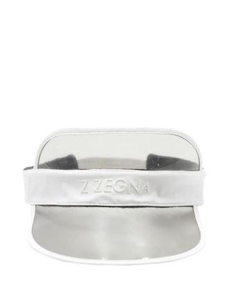 Ermenegildo Zegna logo-embroidered visor cap - men - Polyester - L - Grey