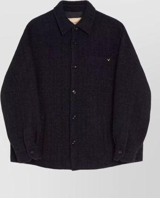 Valentino tweed single breasted coat