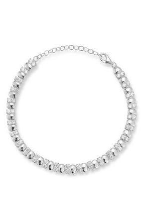 Sphera Milano Cubic Zirconia Pebble Bracelet in Silver at Nordstrom Rack