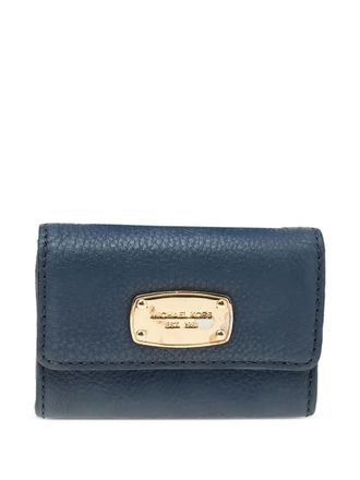 Michael Kors leather flap wallet - women - Calf Leather - One Size - Blue
