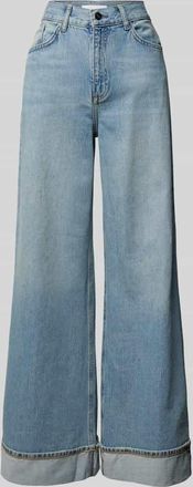 Rich & Royal Wide Leg Jeans im 5-Pocket-Design in Hellblau, Größe 27/32