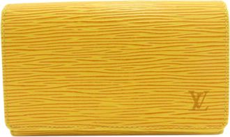 Louis Vuitton Jaune Epi Leather Wallet (Bi-Fold) (Pre-Owned)