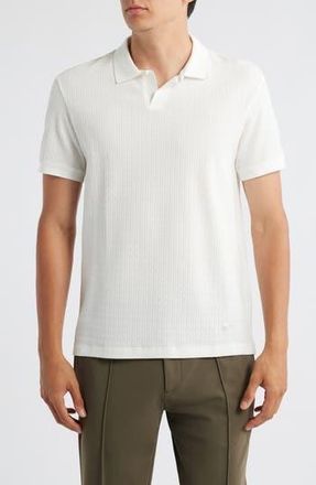 Emporio Armani Tonal Chain Polo Shirt in Fancy White at Nordstrom Rack, Size X-Large