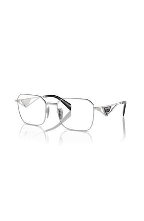 Prada 55mm Irregular optical glasses in Silver at Nordstrom