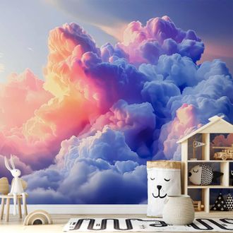 OEM Carta Da Parati Fotografica - Nuvole Come Dipinte: Pennellate Artistiche Dellalba Che Dipingono Il Cielo