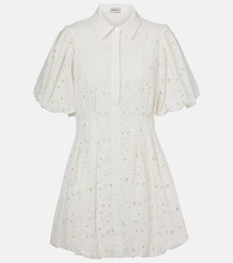 SIMKHAI Cleo broderie anglaise cotton minidress