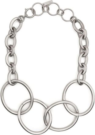 Junya Watanabe four-ring chain-link necklace - women - Metal - One Size - Silver