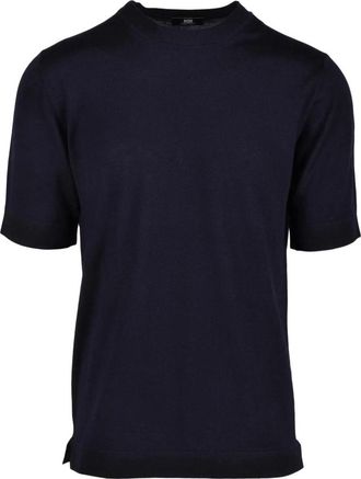 Alpha Studio Merino Wol Trui - Heren - T-shirts - Blauw - 2XL - Wol - Tops