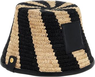 Jacquemus Accessoires, Dames, Beige, ONE Size, Stijlvolle Wide Brim Designer Hat