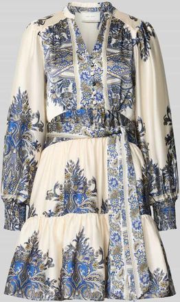 Neo Noir Neo Noir Tunikakleid mit Bindegürtel Modell MALFIDA in Blau, Größe 34