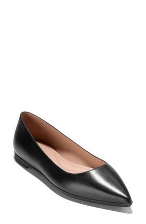 Cole Haan Grand Ambition 2.0 Ballet Flat in Black Leather at Nordstrom Rack, Size 8.5