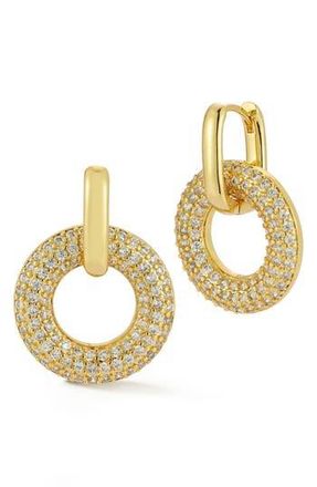 Glaze Jewelry Pav&eacute; Drop Earrings in Gold at Nordstrom Rack