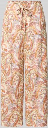 Christian Berg Wide Leg Culotte mit Bundfalten in Lavender, Größe 36