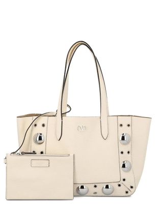 Valentino Garavani Shopper verfraaid met studs - Beige