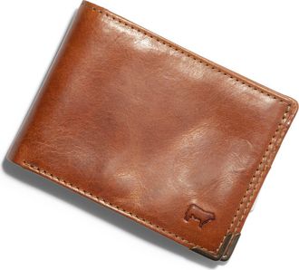 Will Leather Goods The Industrial Leather Bifold Wallet in Cognac at Nordstrom
