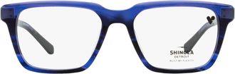 Shinola SH15000 Flexon Rectangular Eyeglasses - Navy