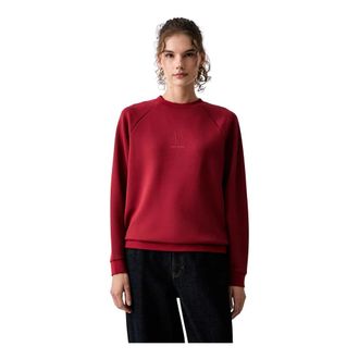 A|X Armani Exchange Felpa Icon con girocollo - - Sweatshirts & Hoodies - Donna - Rosso - XS