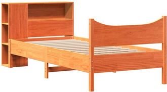 vidaXL Vidaxl - Estructura De Cama Sin Colch&oacute;n Madera Maciza Marr&oacute;n 75x190 Cm