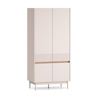 Petits Meubles Armario 4 puertas estratificado 91.9cm marr&oacute;n