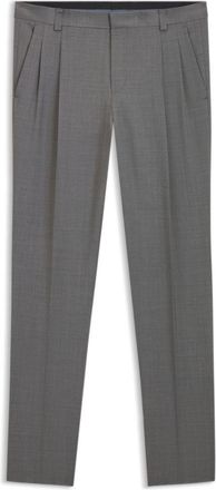 HUGO BOSS Extra-slim-fit trousers in virgin-wool dobby