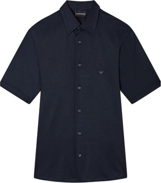 Emporio Armani Navy Blue Logo Shirt