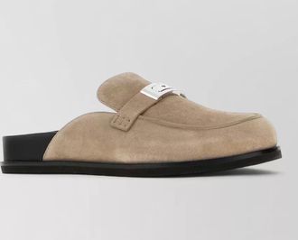 Tory Burch suede leather mules