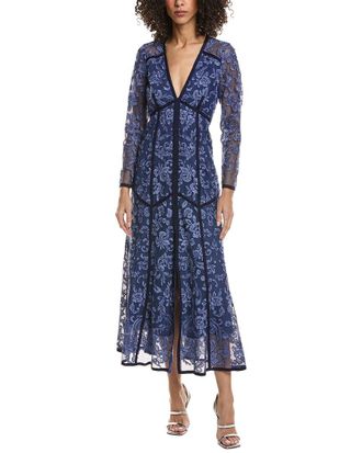 Marchesa Lace Midi Dress