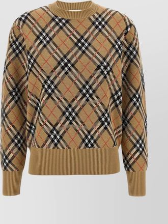 Burberry check jumper