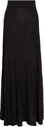 8 by YOOX VISCOSE PLEATED KNIT LONG SKIRT