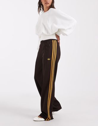 adidas Originals pantaloni della tuta classici marrone e giallo