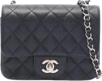 Chanel Pre-owned Vintage Schoudertas - Dames - Vintage Schoudertas - Zwart - ONE Size - Leer - Vintage