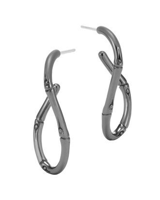 John Hardy Silver Bamboo Earrings