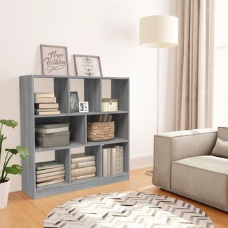 vidaXL Estanter&iacute;a Madera Contrachapada Gris Sonoma 97,5x29,5x100 Cm Vidaxl