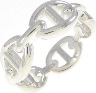 Herm&egrave;s Silver 925 Band Ring (Pre-Owned)