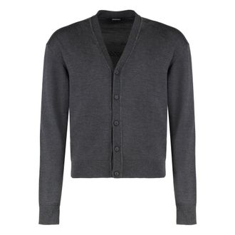 Jacquemus Cardigans, male, Gray, Size: 2XL Le Cardigan Brode