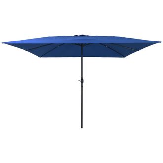 Berkfield Home Outdoor Umbrellas & Sunshades Azure Polyester canopy & metal frame in Blue