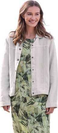 Celtic & Co. Linen Western Jacket in Stone at Nordstrom, Size 10