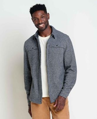Toad & Co Kennicott Shirt Jacket in Heather Grey Twill at Nordstrom, Size Xx-Large