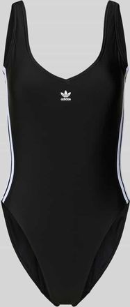 adidas Originals Badeanzug mit Label Print Modell ADIC SWIMST 3S in Black, Gr&ouml;&szlig;e 34