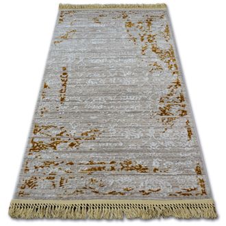 RugsX Rugsx - Alfombra Acr&iacute;lica Manyas 193aa Franjas Marr&oacute;n/crema Beige 80x150 Cm
