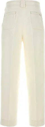 Ami Mens Trousers White Cotton