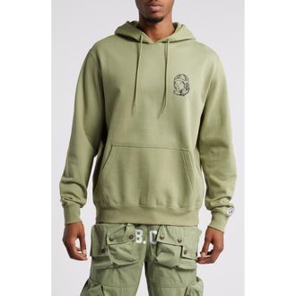 Billionaire Boys Club Align French Terry Hoodie in Oil Green at Nordstrom Rack, Size Medium