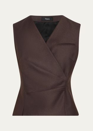 Theory Double-Breasted Wrap Vest