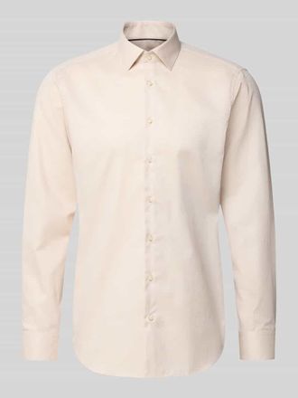 Jake*s Regular Fit Business Hemd aus Baumwolle mit Kentkragen in Sand, Gr&ouml;&szlig;e 37/38