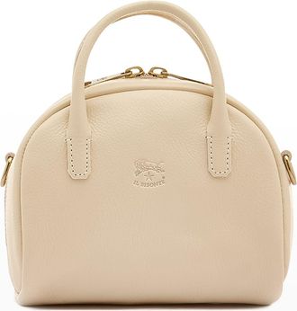 IL BISONTE Quercia Zip Leather Top-Handle bag