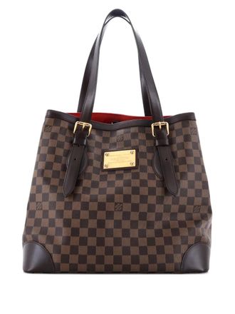 Louis Vuitton Borsa tote Hampstead Damier MM - Marrone