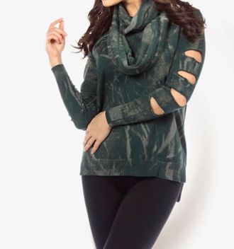 Angel Bleached Infinity Scarf In Hunter