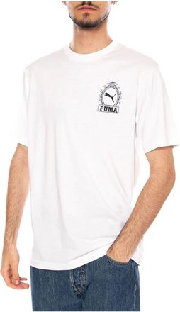 Puma T-shirt Grafica Relaxed - - Sport - Uomo - Bianco - L