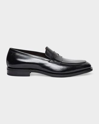 Santoni Men & apos;s Gregor Leather Penny Loafers